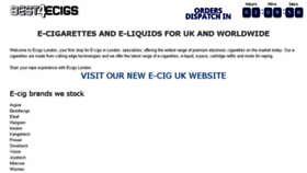 What Ecigs.london website looked like in 2017 (7 years ago)
