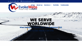 What Evokewebs.com website looked like in 2017 (7 years ago)