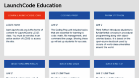 What Education.launchcode.org website looked like in 2017 (7 years ago)