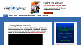 What Easyknittingdesign.com website looked like in 2017 (7 years ago)