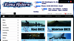 What Easyridersbikes.com website looked like in 2017 (7 years ago)
