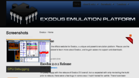 What Exodusemulator.com website looked like in 2017 (6 years ago)