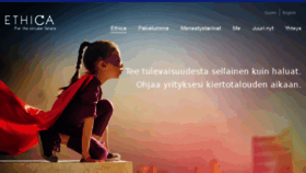 What Ethica.fi website looked like in 2017 (7 years ago)