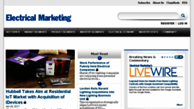 What Electricalmarketing.com website looked like in 2017 (7 years ago)