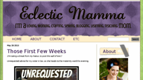 What Eclecticmamma.com website looked like in 2017 (7 years ago)