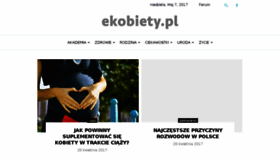 What Ekobiety.pl website looked like in 2017 (6 years ago)