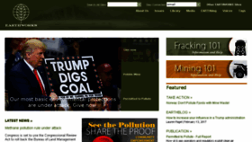 What Earthworksaction.org website looked like in 2017 (7 years ago)