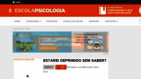 What Escolapsicologia.com website looked like in 2017 (7 years ago)