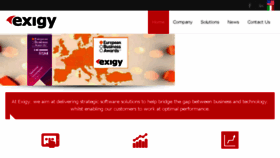 What Exigy.com website looked like in 2017 (7 years ago)