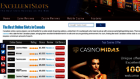 What Excellentslots.ca website looked like in 2017 (7 years ago)