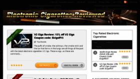 What Electroniccigarettesreviewed.org website looked like in 2017 (7 years ago)