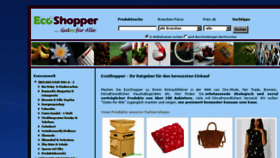 What Ecoshopper.de website looked like in 2017 (6 years ago)