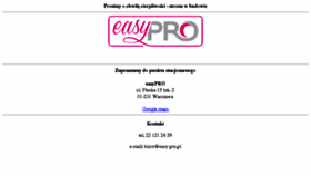 What Easy-pro.pl website looked like in 2017 (7 years ago)