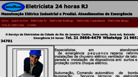 What Eletricista24horas.com website looked like in 2017 (6 years ago)
