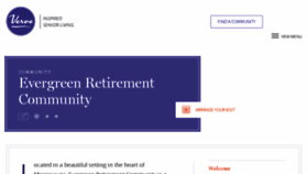 What Evergreenretirement.ca website looked like in 2017 (7 years ago)