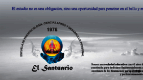 What Escuelaelsantuario.cl website looked like in 2017 (6 years ago)