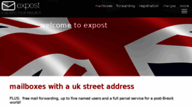 What Expost.uk website looked like in 2017 (6 years ago)