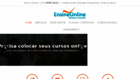 What Ensineonline.com.br website looked like in 2017 (6 years ago)