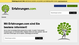 What Erfahrungen.com website looked like in 2017 (6 years ago)