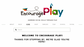 What Encourageplay.com website looked like in 2017 (6 years ago)