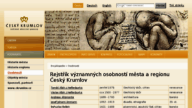 What Encyklopedie.ckrumlov.cz website looked like in 2017 (7 years ago)