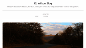 What Edwilson.com website looked like in 2017 (7 years ago)