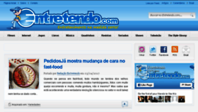 What Entretendo.com website looked like in 2017 (6 years ago)