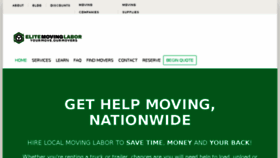 What Elitemovinglabor.com website looked like in 2017 (6 years ago)