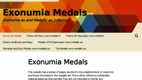 What Exonumia.eu website looked like in 2017 (6 years ago)