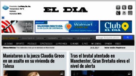 What Eldia.com.ar website looked like in 2017 (9 years ago)