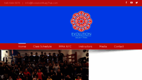 What Evolutionmuaythai.com website looked like in 2017 (6 years ago)