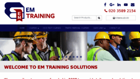 What Emtrainingsolutions.com website looked like in 2017 (6 years ago)