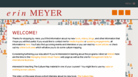 What Erinmeyer.com website looked like in 2017 (7 years ago)