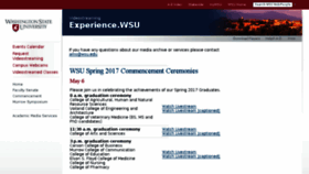 What Experience.wsu.edu website looked like in 2017 (6 years ago)