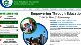 What Edusearch.co.nz website looked like in 2017 (6 years ago)