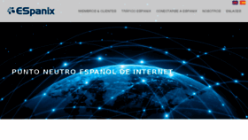 What Espanix.net website looked like in 2017 (6 years ago)