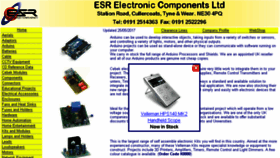 What Esr.co.uk website looked like in 2017 (6 years ago)