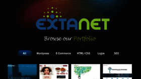 What Extanet.com website looked like in 2017 (6 years ago)