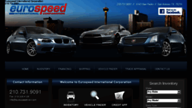 What Eurospeedcars.com website looked like in 2017 (6 years ago)