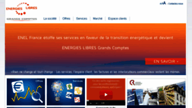 What Enel.fr website looked like in 2017 (6 years ago)