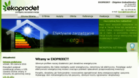 What Ekoprodet.pl website looked like in 2017 (6 years ago)