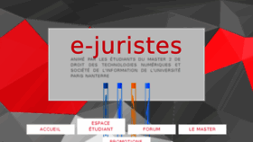 What E-juristes.org website looked like in 2017 (6 years ago)