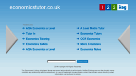 What Economicstutor.co.uk website looked like in 2017 (6 years ago)