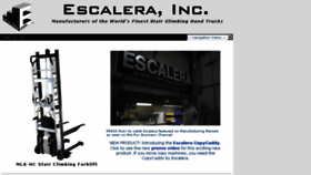 What Escalera.com website looked like in 2017 (6 years ago)