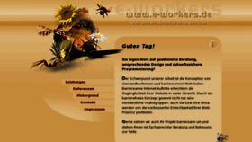 What E-workers.de website looked like in 2017 (6 years ago)