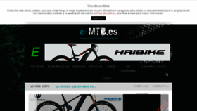 What E-mtb.es website looked like in 2017 (6 years ago)