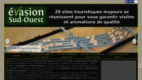 What Evasion-sud-ouest.com website looked like in 2017 (6 years ago)