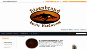 What Eisenbrandhardwoods.com website looked like in 2017 (6 years ago)