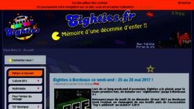 What Eighties.fr website looked like in 2017 (6 years ago)