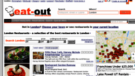 What Eat-out.net website looked like in 2017 (6 years ago)